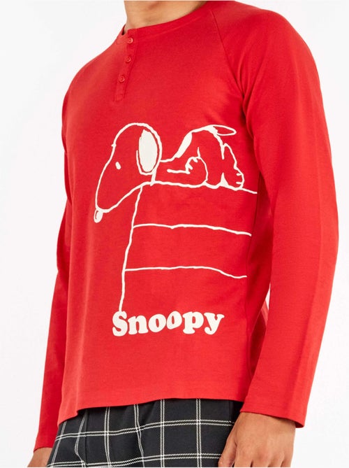 Set pigiama uomo in punto interlock Snoopy - Kiabi