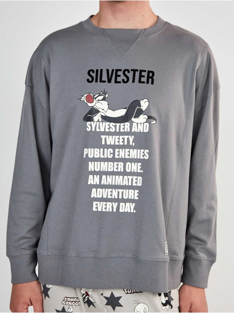 Set pigiama uomo looney tunes di silvester Grigio - Kiabi