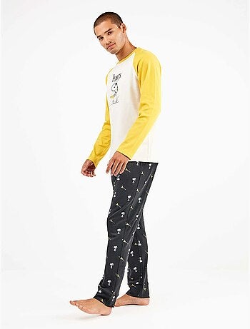 Set pigiama uomo Snoopy in punto interlock