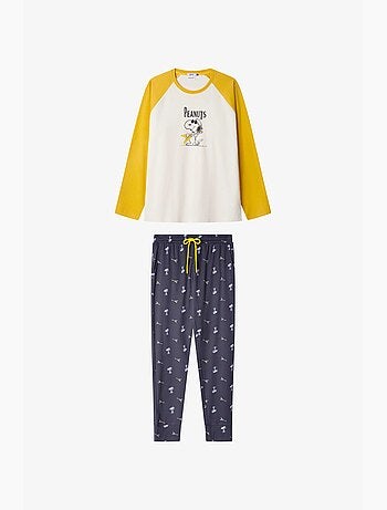 Set pigiama uomo Snoopy in punto interlock