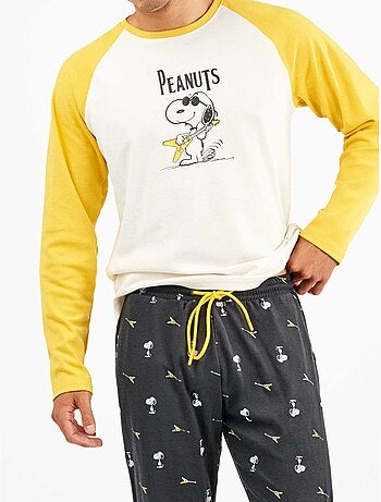 Set pigiama uomo Snoopy in punto interlock