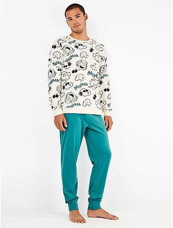 Set pigiama uomo snoopy in punto interlock
