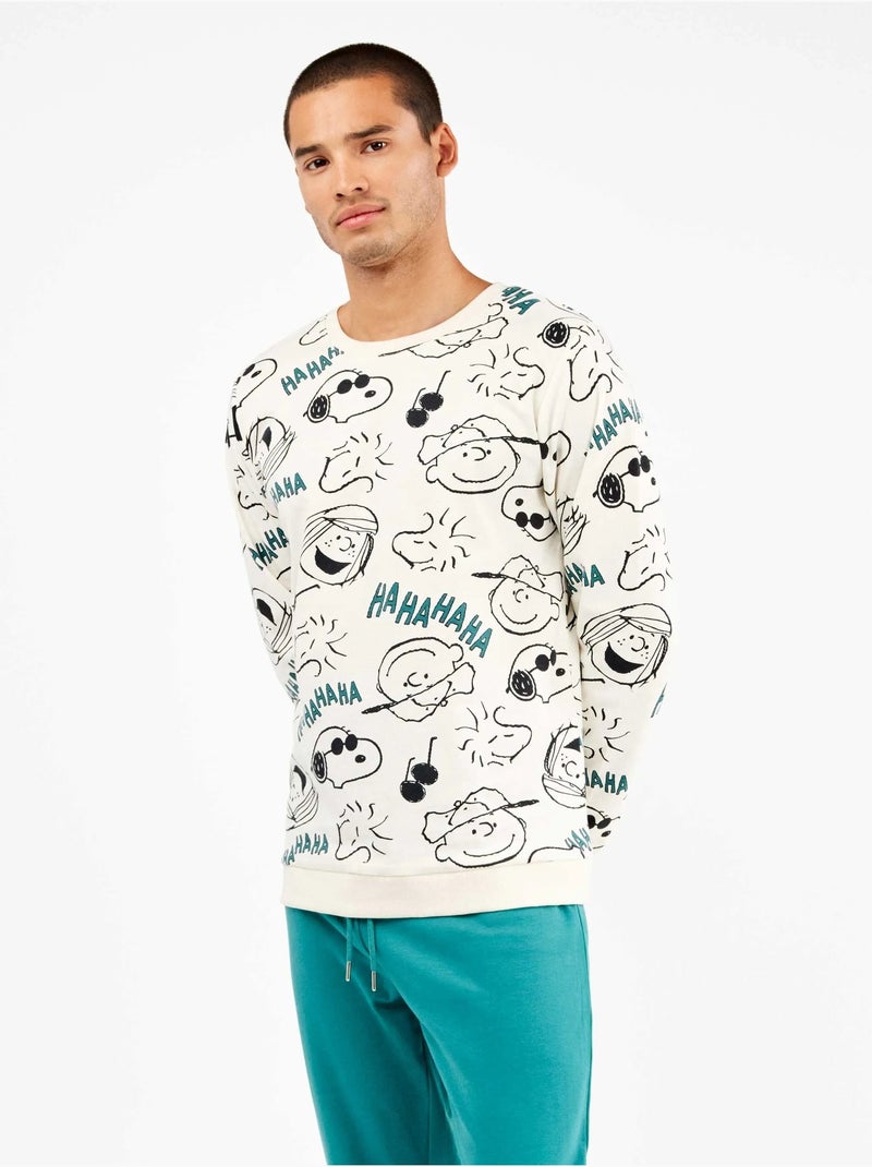 Set pigiama uomo snoopy in punto interlock Multicolore - Kiabi