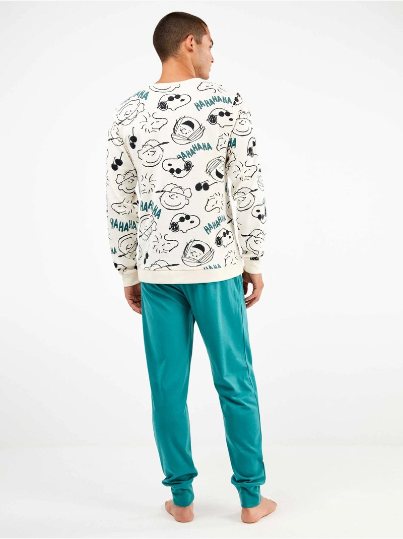 Set pigiama uomo snoopy in punto interlock Multicolore - Kiabi
