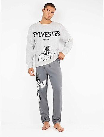 Set pigiama uomo Sylvester in punto interlock