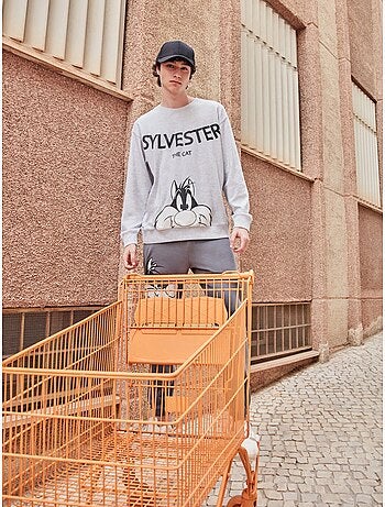 Set pigiama uomo Sylvester in punto interlock