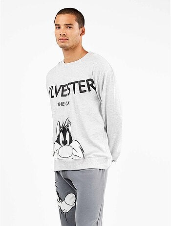 Set pigiama uomo Sylvester in punto interlock