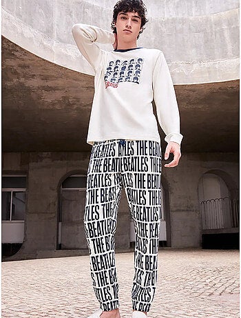 Set pigiama uomo The Beatles in punto interlock