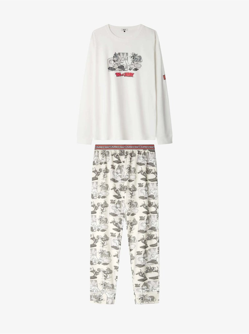 Set pigiama uomo tom & jerry stampato Beige - Kiabi