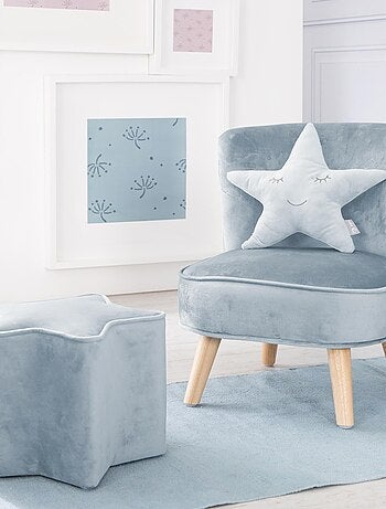 Set poltroncina + pouf + cuscino decorativo a stella "Roba Lil Sofa