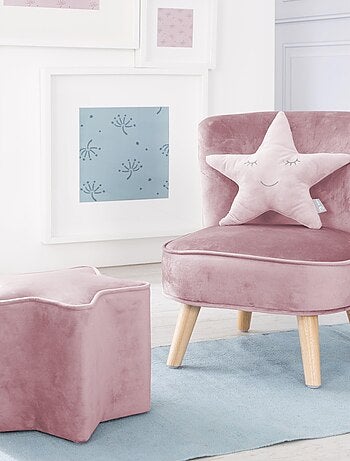 Set poltroncina + pouf + cuscino decorativo a stella "Roba Lil Sofa