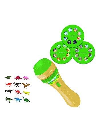 set regalo torcia con proiettore di dinosauri