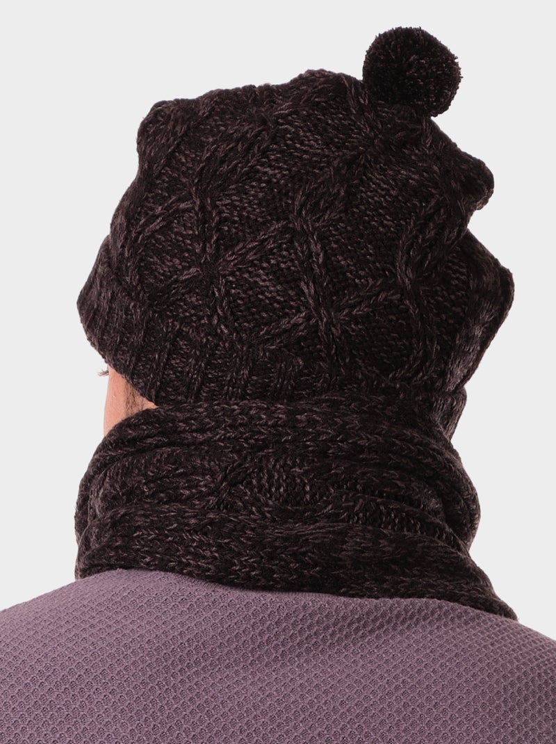 Set sciarpa e cappello Nero - Kiabi