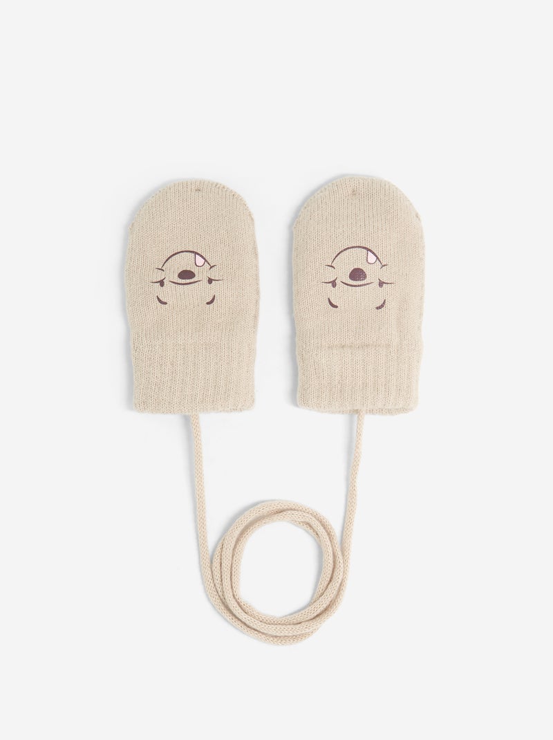Set sciarpa + scaldacollo + muffole "Disney" - 3 pezzi Beige - Kiabi