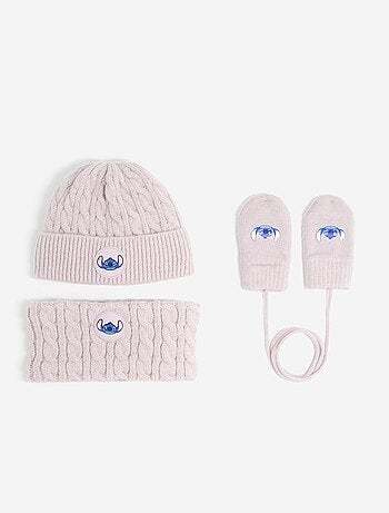 Set sciarpa + scaldacollo + muffole "Disney" - 3 pezzi