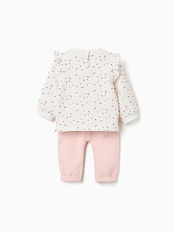 Set spazzolato con stampa floreale