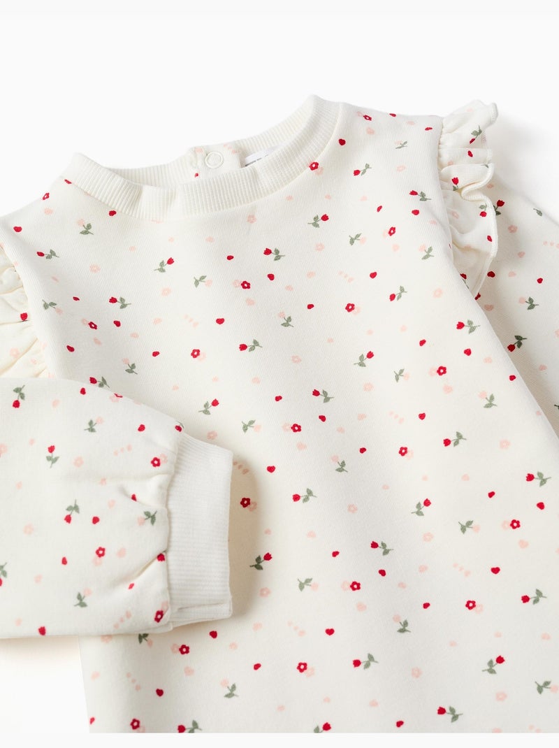 Set spazzolato con stampa floreale Bianco - Kiabi