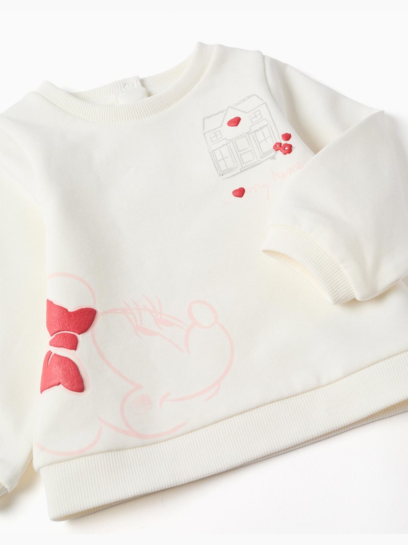 Set spazzolato con stampa minnie Bianco - Kiabi