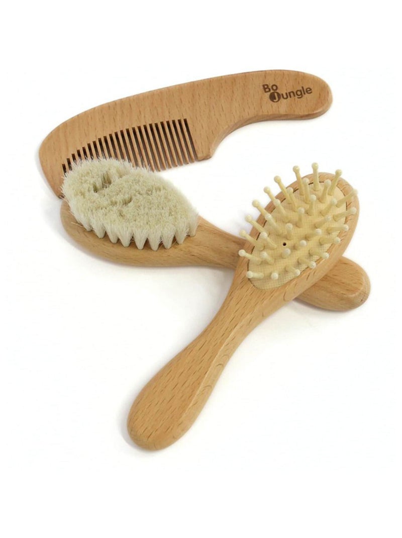 Set spazzole e pettine in legno naturale per bambini - bo jungle | bo jungle | bo jungle Marrone - Kiabi