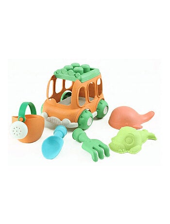 Set spiaggia & giardino - 6 pezzi con auto in paglia di grano | magni | magni