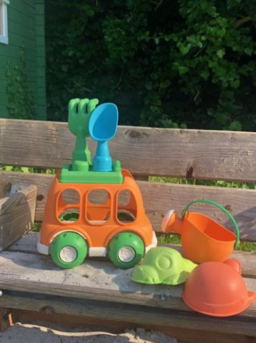 Set spiaggia & giardino - 6 pezzi con auto in paglia di grano | Magni - Kiabi