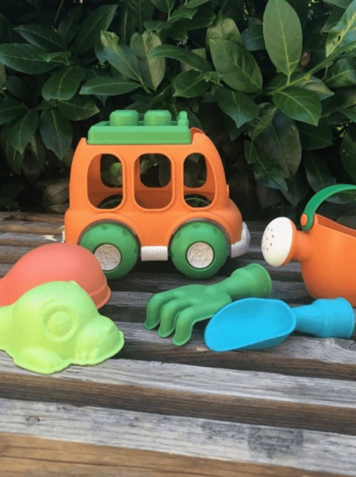 Set spiaggia & giardino - 6 pezzi con auto in paglia di grano | Magni - Kiabi