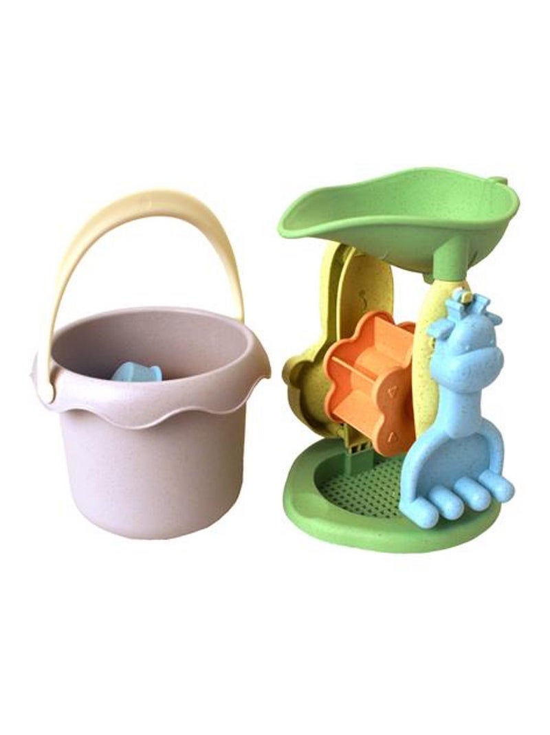 Set spiaggia & giardino - 8 pezzi con mulino in paglia di grano | Magni Multicolore - Kiabi