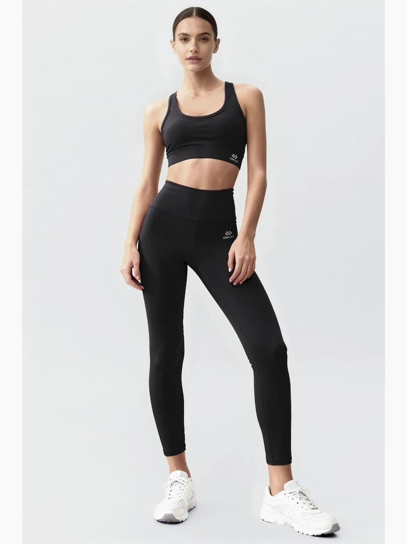 Set sportivo senza maniche con leggings tommy Nero - Kiabi