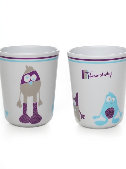 Set stoviglie per bambini Thermobaby in melamina e acciaio inox 360/220/140 ml - Kiabi Set stoviglie per bambini Thermobaby in melamina e acciaio inox 360/220/140 ml - Kiabi