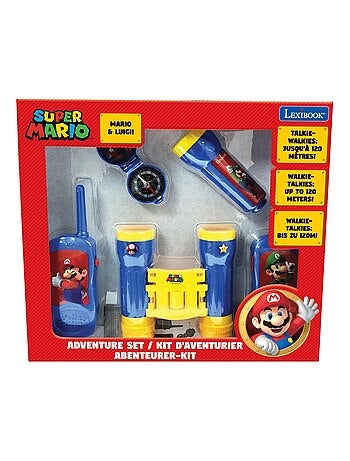 set Super Mario avventura con walkie-talkie fino a 120 m, binocolo e bussola