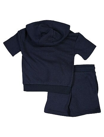 Set T-shirt con cappuccio e pantaloncini bambino