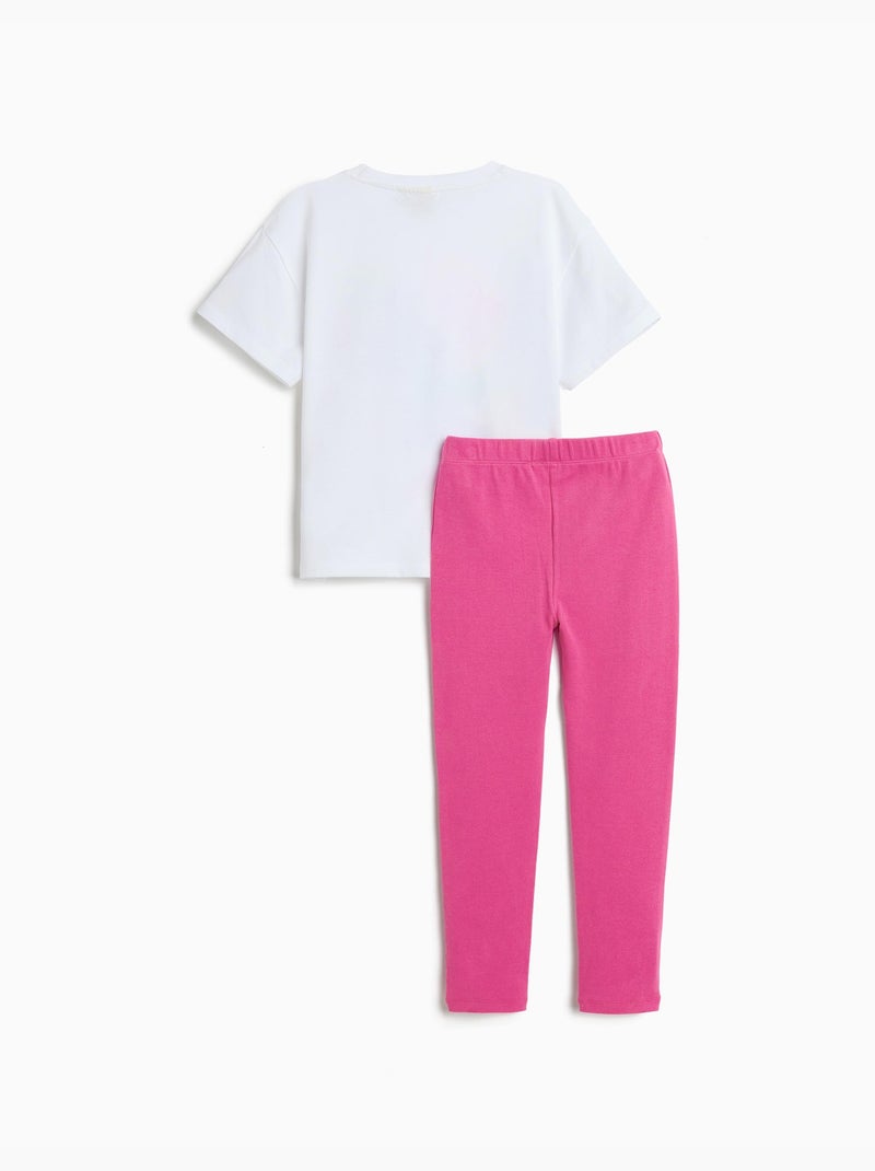 Set T-shirt e leggings Stitch, MO Fashion Rosa - Kiabi