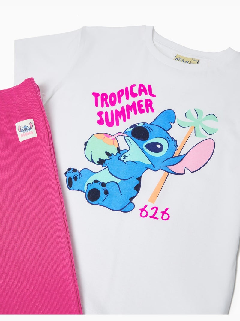 Set T-shirt e leggings Stitch, MO Fashion Rosa - Kiabi