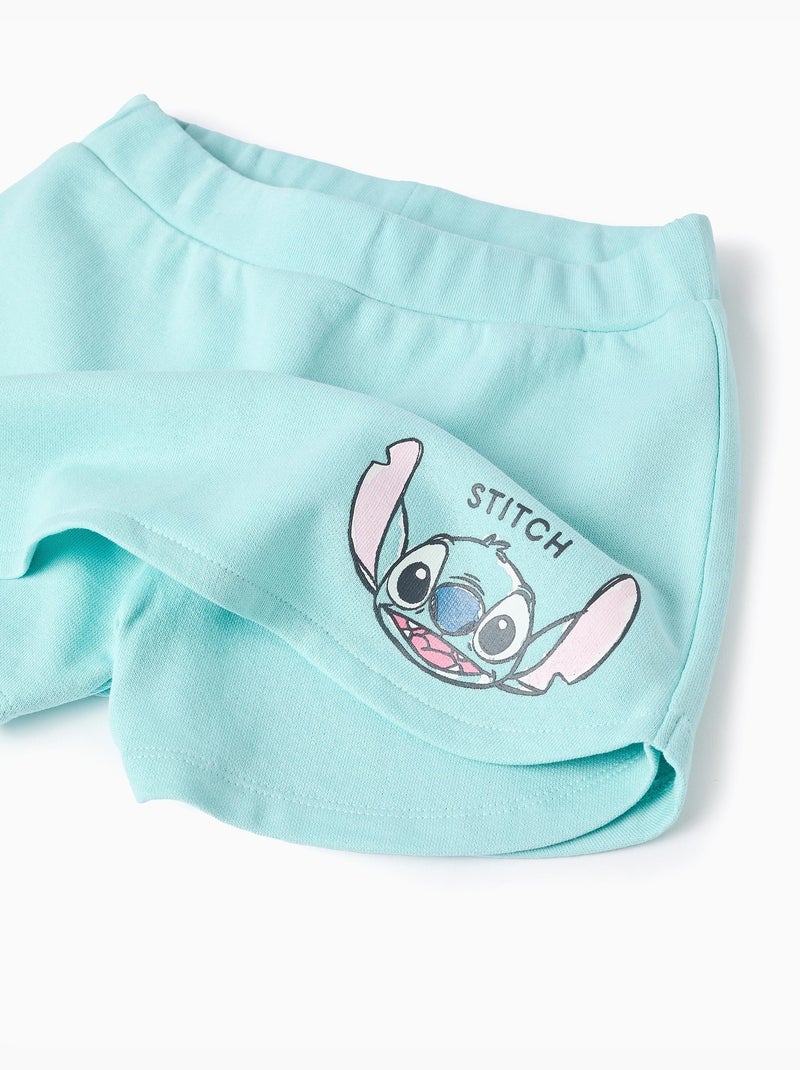 Set t-shirt in cotone e gonna-pantalone con stitch Blu chiaro - Kiabi