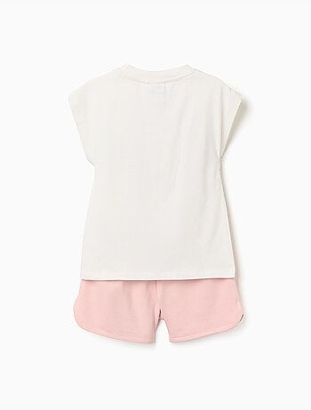 Set T-shirt in cotone + shorts con stampa Kuromi