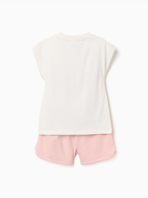 Set T-shirt in cotone + shorts con stampa Kuromi - Kiabi