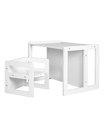 Set tavolo convertibile in panchina + 1 sedia evolutiva – "Roba