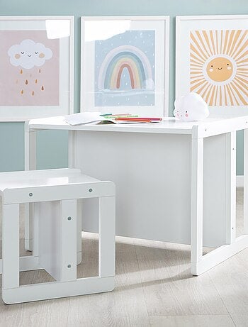 Set tavolo convertibile in panchina + 1 sedia evolutiva – "Roba