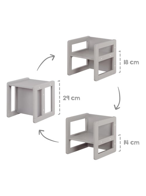 Set tavolo convertibile in panchina + 1 sedia evolutiva – "Roba" - Kiabi