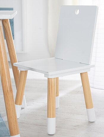 Set tavolo e 2 sedie per bambini in legno – design scandinavo "Roba