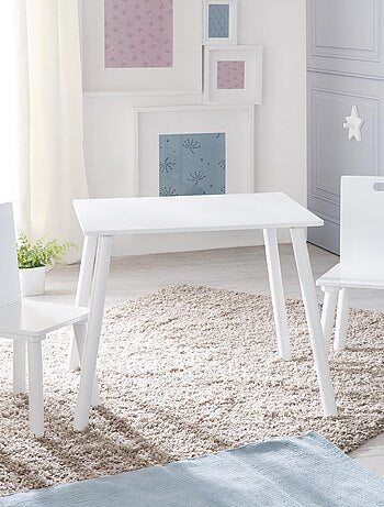 Set tavolo e 2 sedie per bambini in legno – design scandinavo "Roba