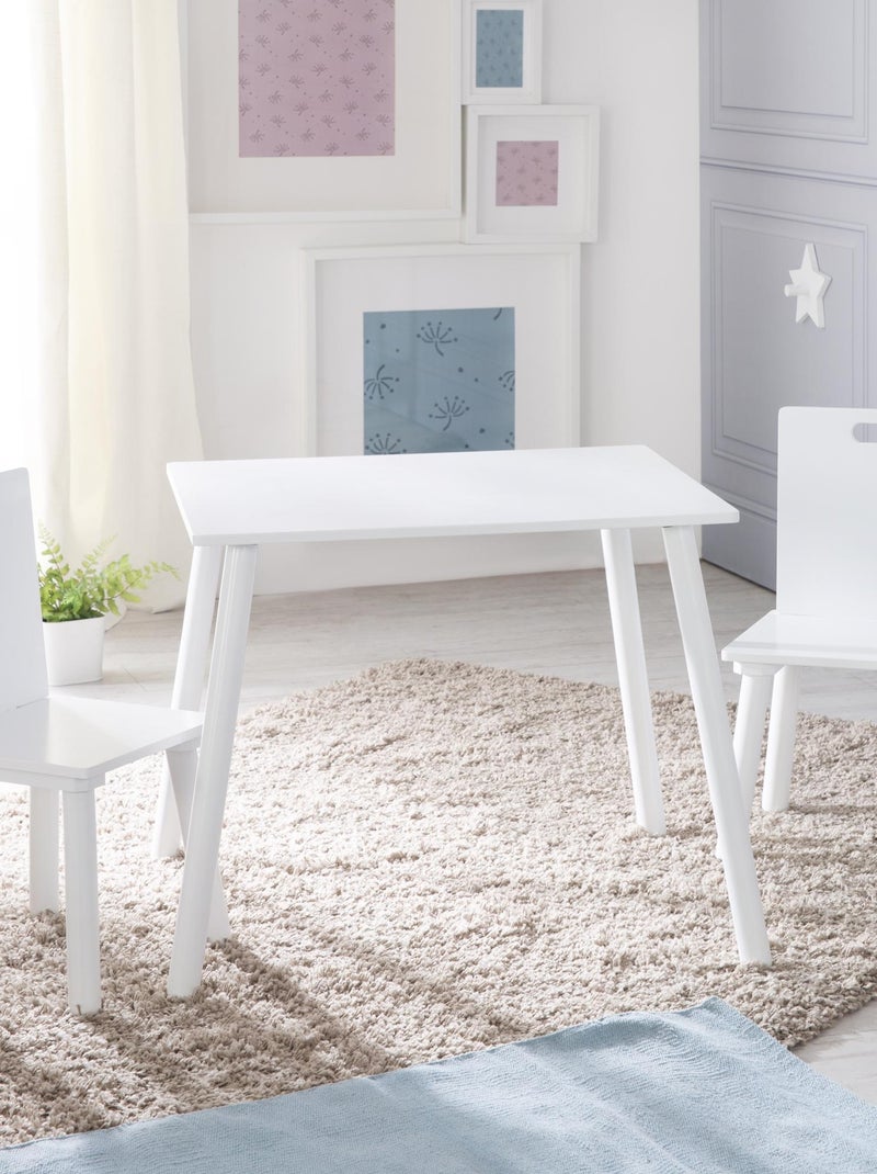 Set tavolo e 2 sedie per bambini in legno – design scandinavo "Roba" Bianco Bianco - Kiabi
