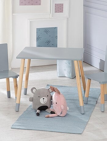Set tavolo e 2 sedie per bambini in legno – design scandinavo "Roba