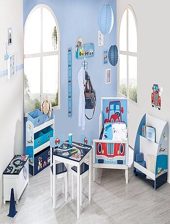 Set tavolo e 2 sedie per bambini in legno – motivo auto "Roba Rennfahrer