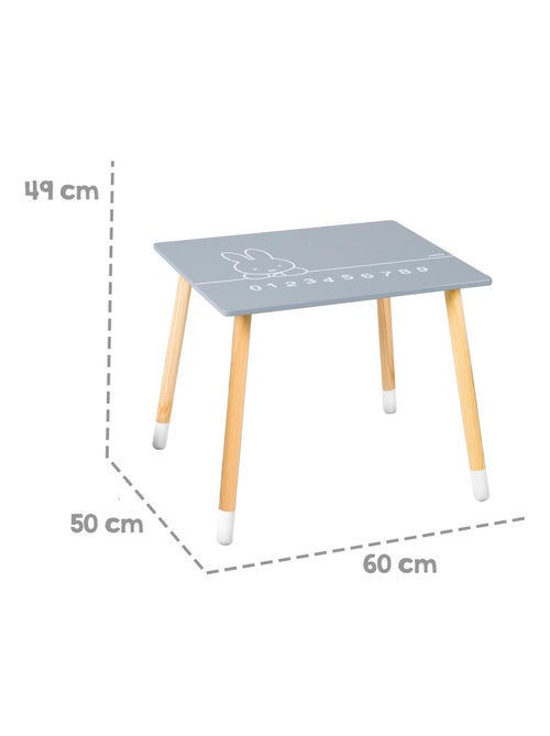 Set tavolo e 2 sedie per bambini in legno – motivo coniglio "Roba Miffy" - Kiabi