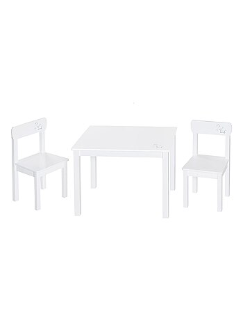 Set tavolo e 2 sedie per bambini in legno – motivo stelle "Roba Little Stars