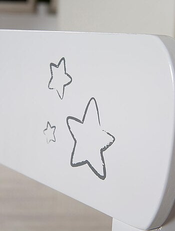 Set tavolo e 2 sedie per bambini in legno – motivo stelle "Roba Little Stars