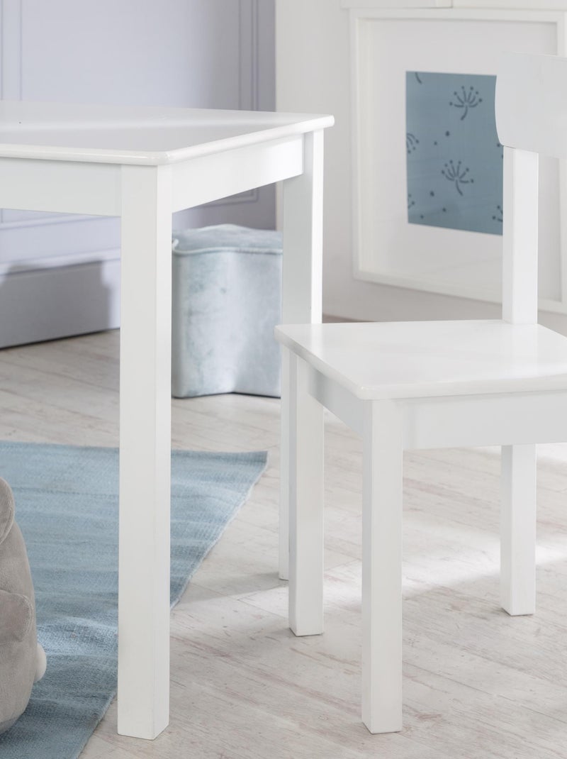 Set tavolo e 2 sedie per bambini in legno – motivo stelle "Roba Little Stars" Bianco Grigio Bianco - Kiabi