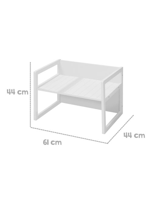 Set tavolo e sedie per bambini – set convertibile in panca e sgabello – 3 altezze di seduta "Roba" - Kiabi