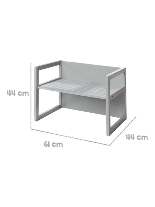 Set tavolo e sedie per bambini – set convertibile in panca e sgabello – 3 altezze di seduta "Roba" - Kiabi